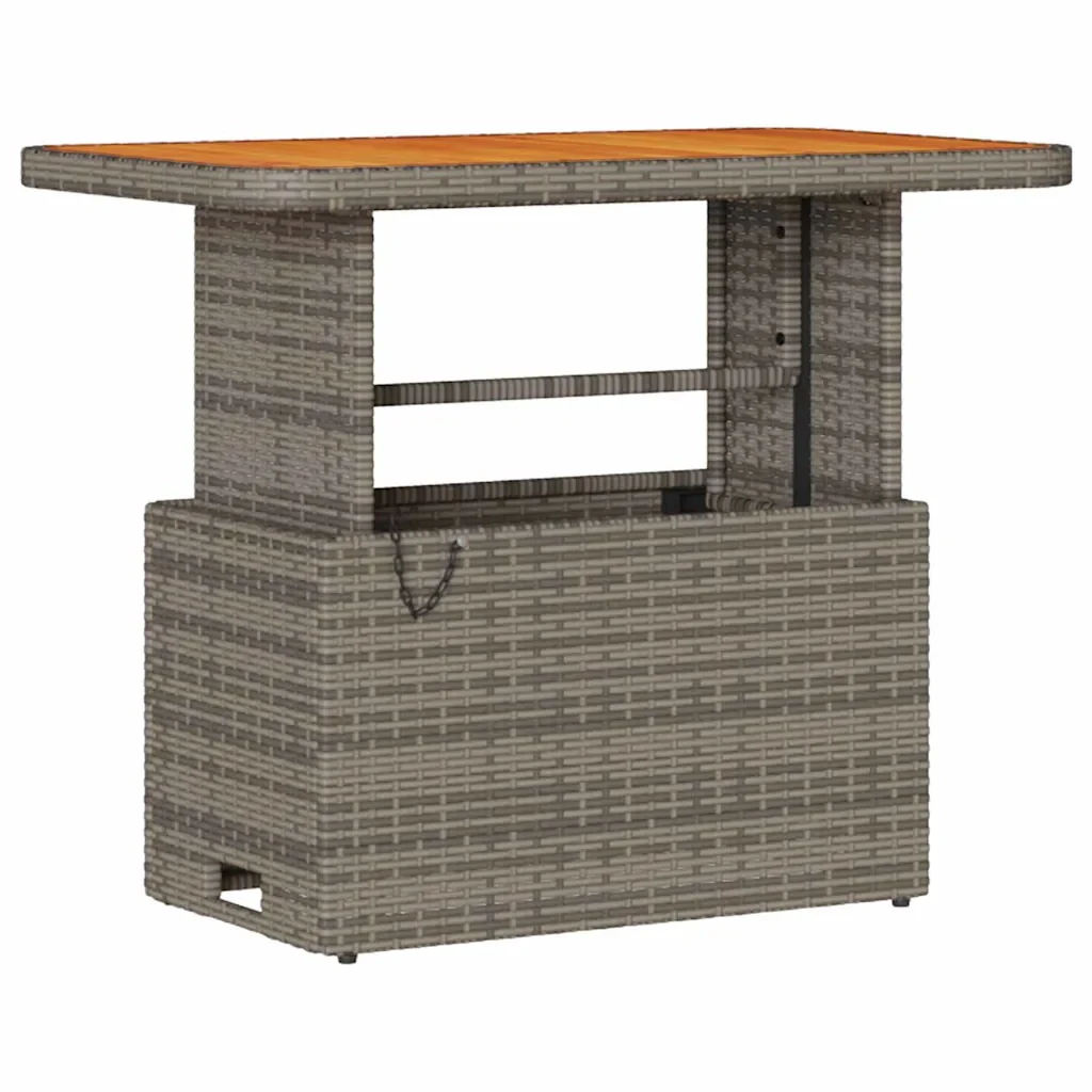 Set da Pranzo per Giardino Grigio polyrattan 42007920 - Image 5