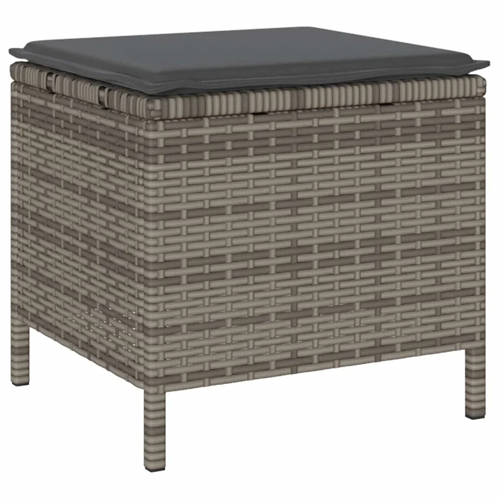 Set da Pranzo per Giardino Grigio polyrattan 42007920 - Image 6