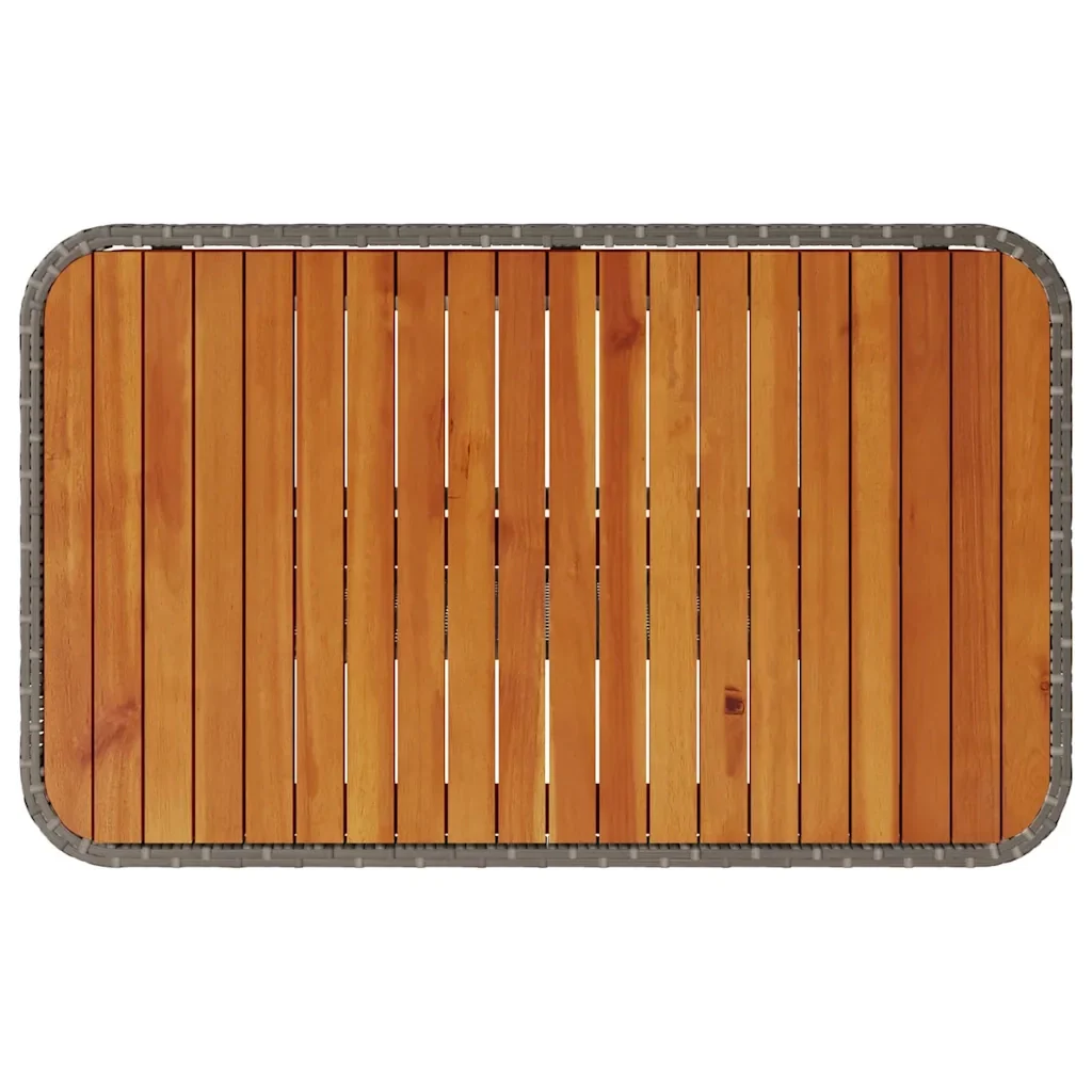 Set da Pranzo per Giardino Grigio polyrattan 42007920 - Image 9