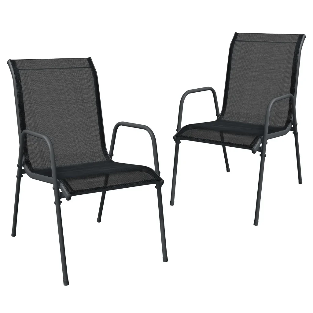 Set da Pranzo da Giardino 3 pz in Acciaio Nerooutdoor 3203728 - Image 3