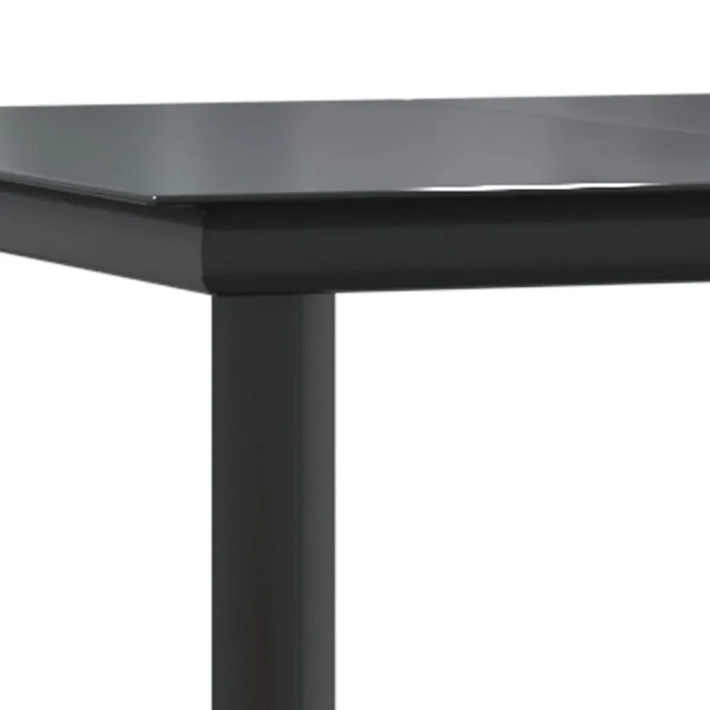 Set da Pranzo da Giardino 5 pz con Cuscini Grigio e Nero 3156636 - Image 9