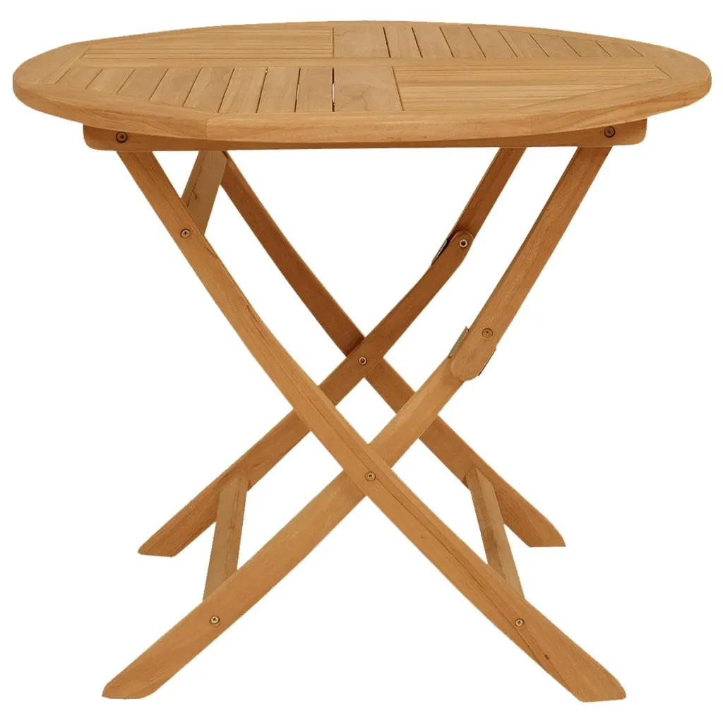 Set da Pranzo da Giardino 5 pz in Legno Massello di Teak 3059579 - Image 2