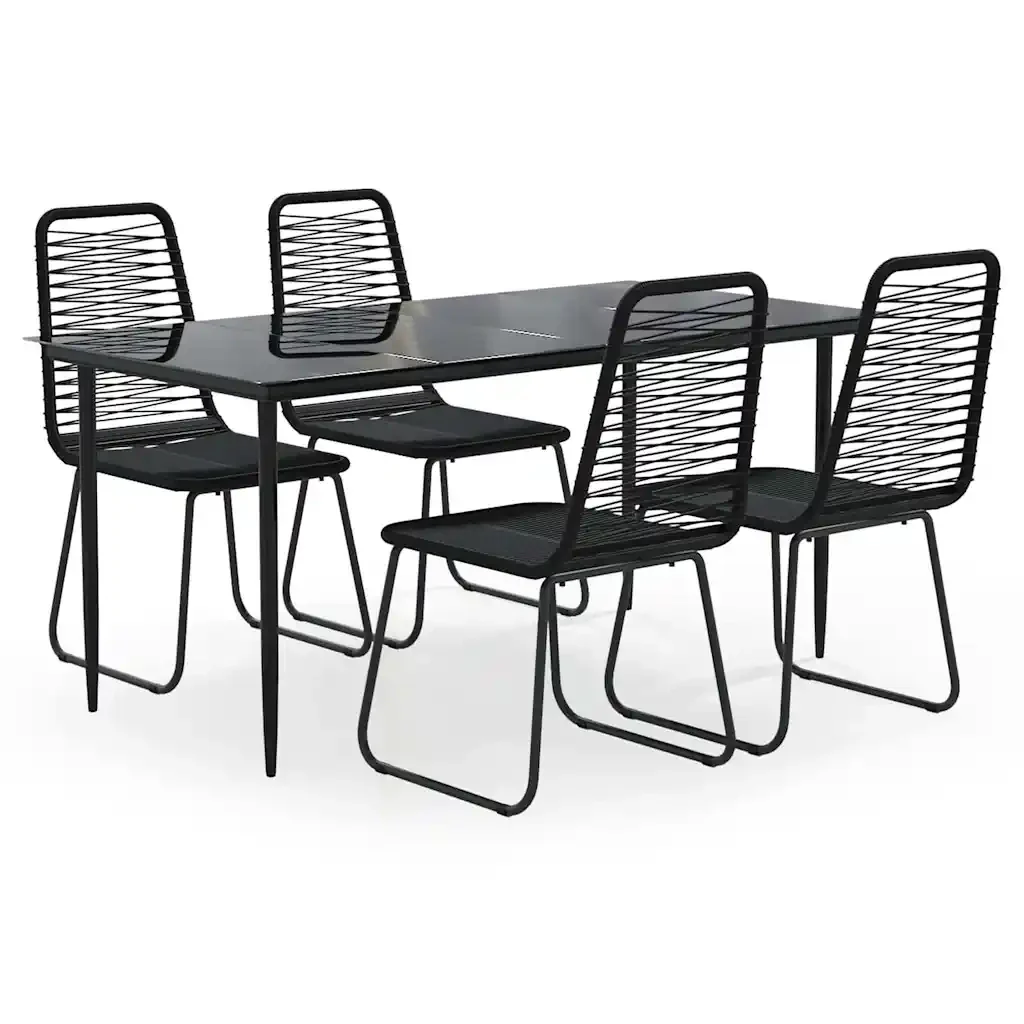 Set da Pranzo da Giardino 5 pz Nero 3156508 - Image 2