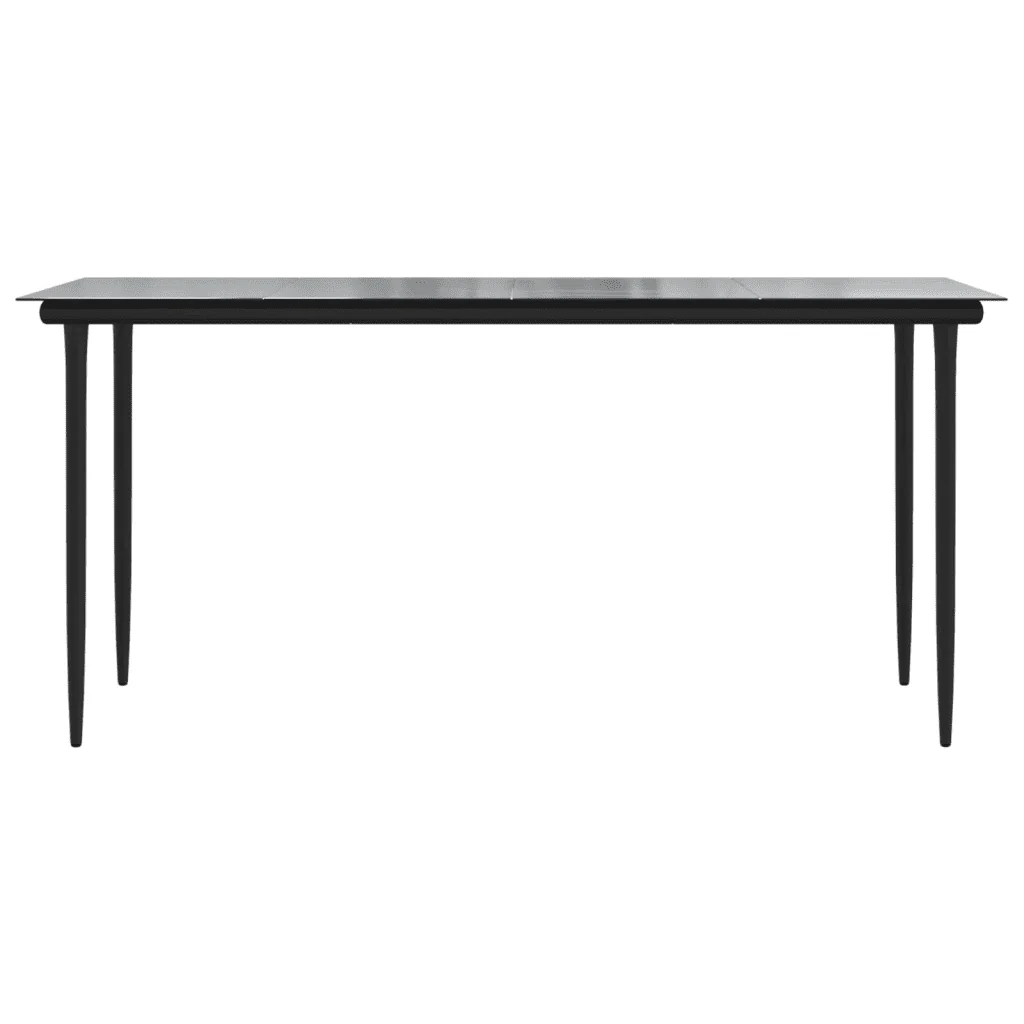 Set da Pranzo da Giardino 5 pz Nero in Rattan PVC 3156576 - Image 9