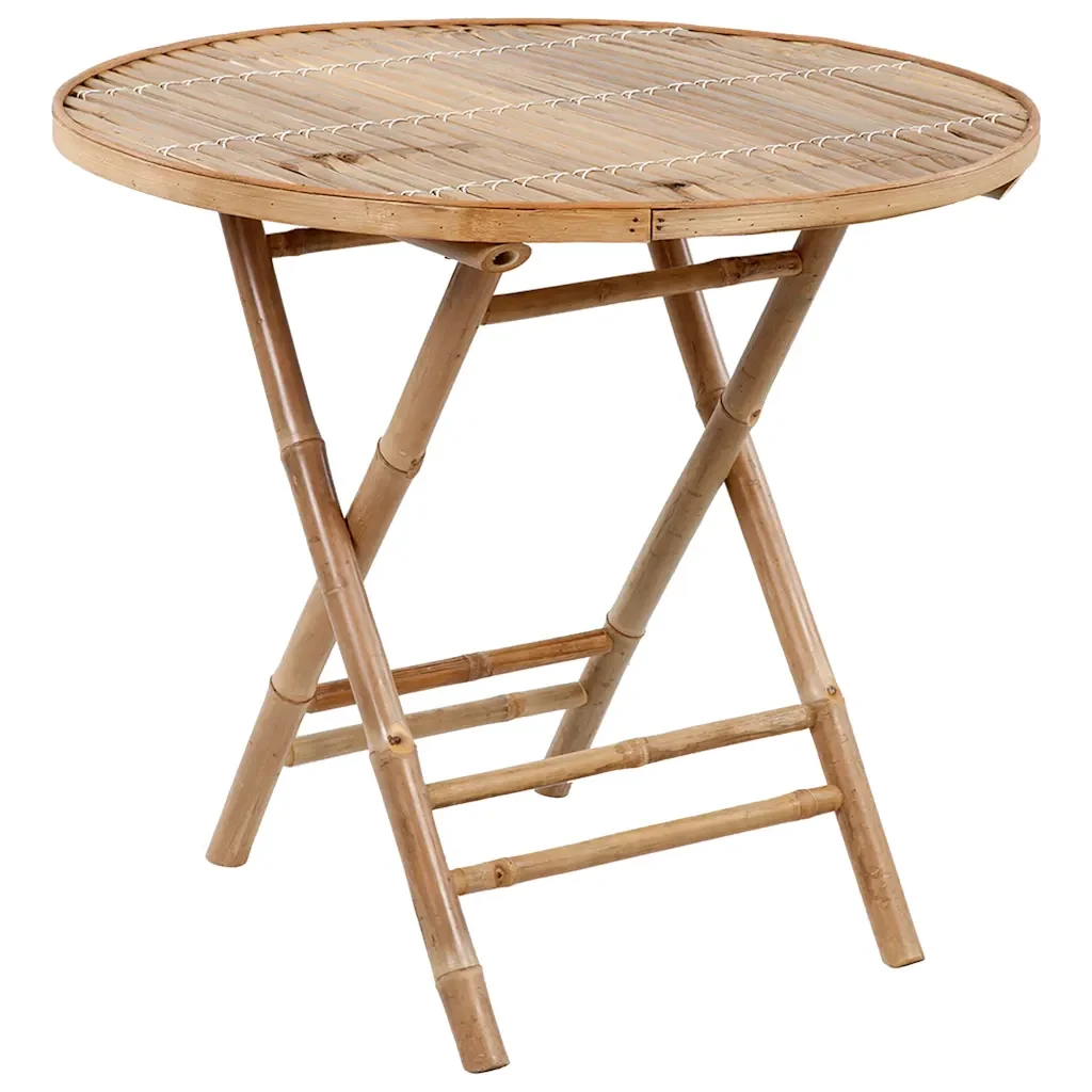 Set da Pranzo da Giardino 5 pz Pieghevole con Cuscini in Bambù 3063970 - Image 8