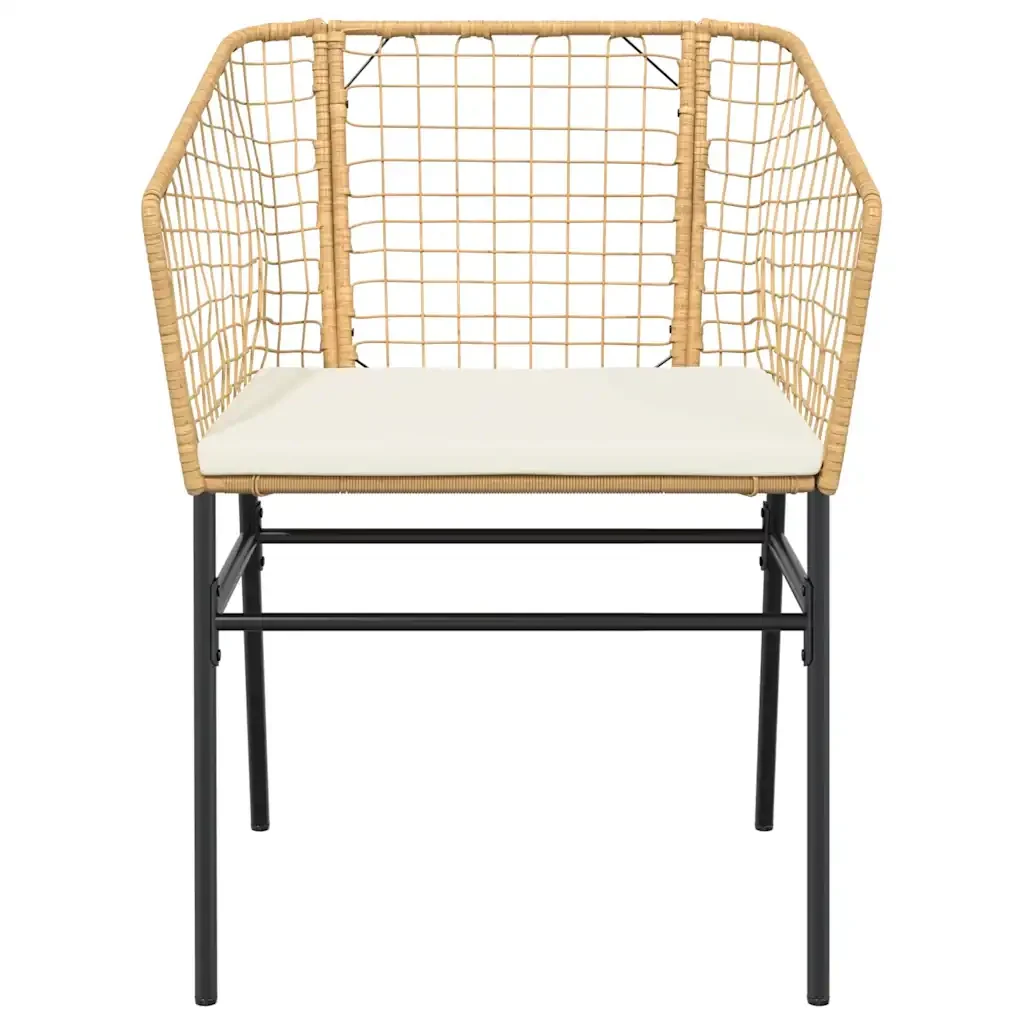 Set da Pranzo da Giardino 5pz con Cuscini Polyrattan Vetro 3334509 - Image 5