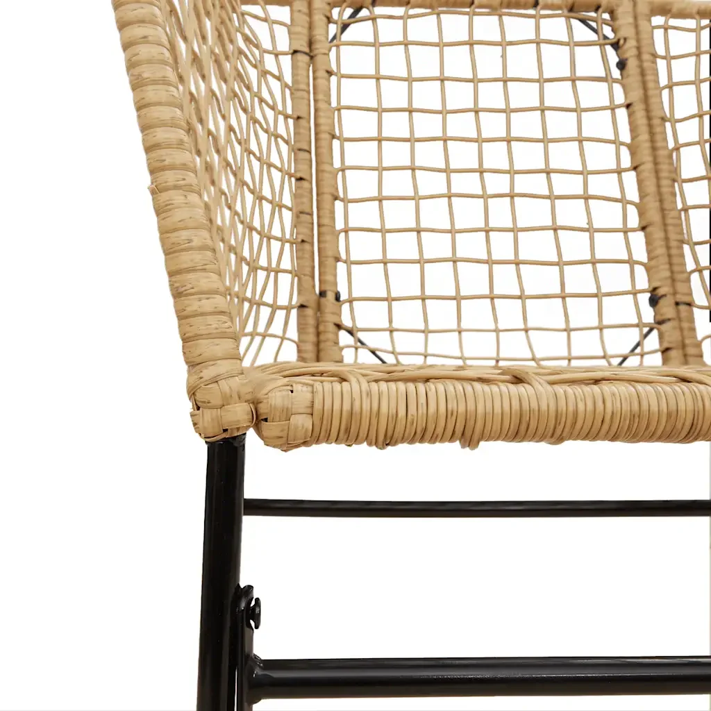 Set da Pranzo da Giardino 5pz Polyrattan Vetro 3334495 - Image 8
