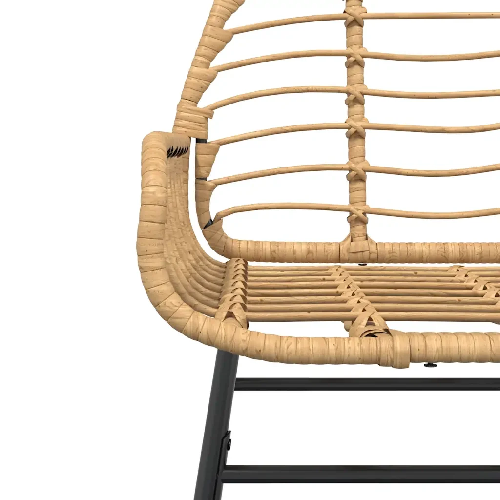 Set da Pranzo da Giardino 5pz Polyrattan Vetro - Image 6