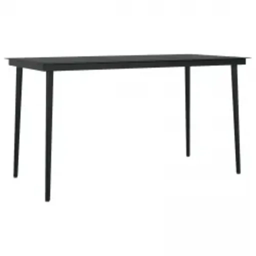 Set da Pranzo da Giardino 7 pz con Cuscini Grigio e Nero 3099350 - Image 5