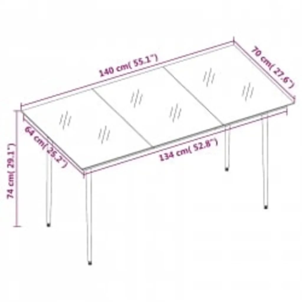 Set da Pranzo da Giardino 7 pz con Cuscini Grigio e Nero 3099350 - Image 8