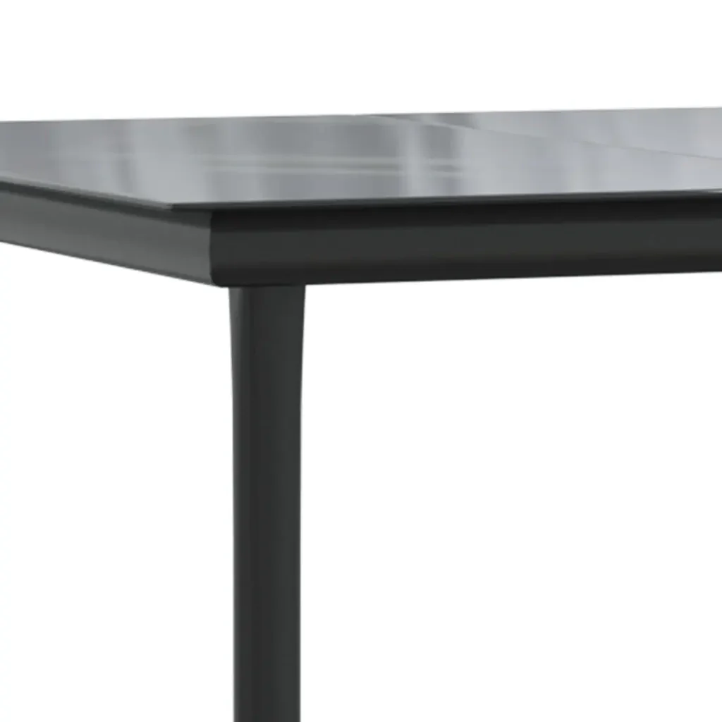 Set da Pranzo da Giardino 7 pz con Cuscini Nero 3156727 - Image 9