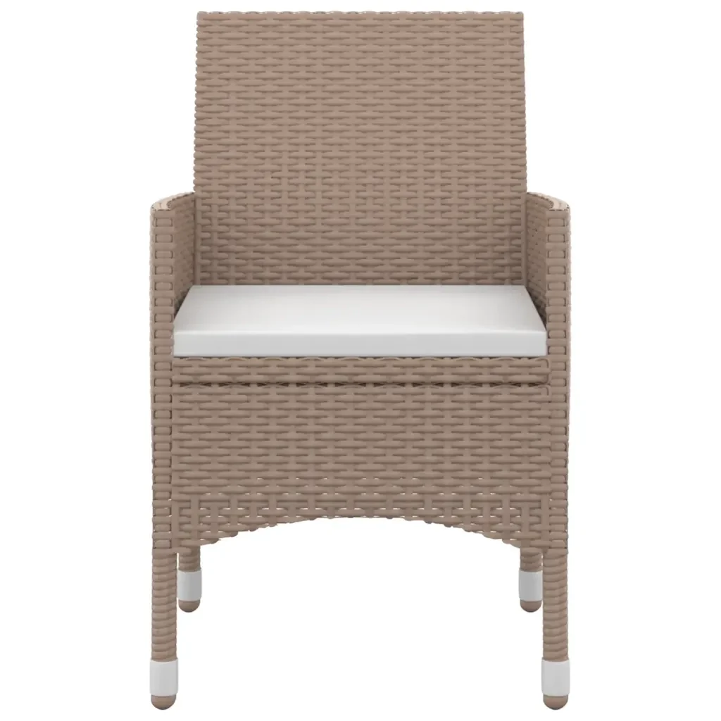 Set da Pranzo da Giardino 7 pz e Cuscini in Polyrattan e Vetro 3099706 - Image 4