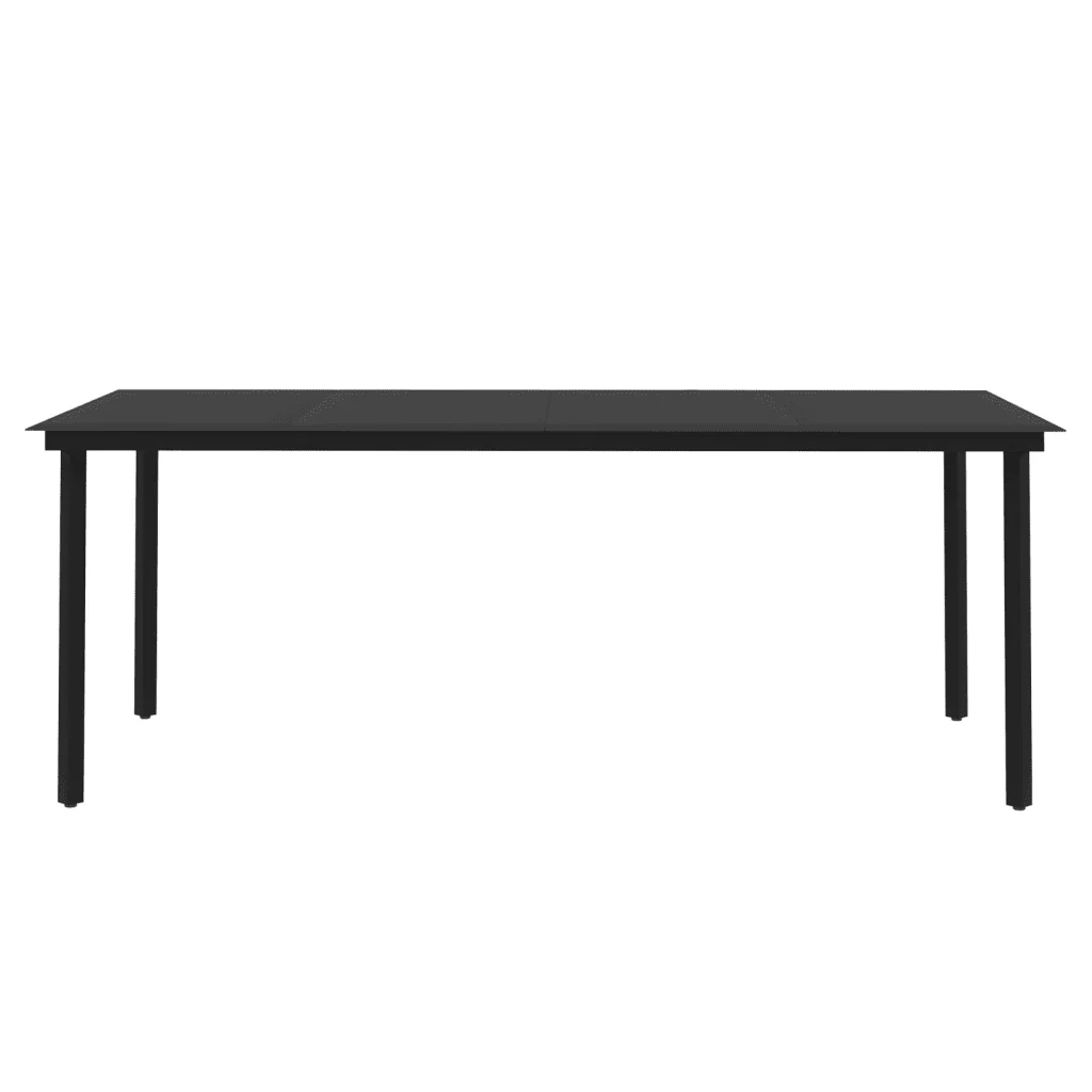 Set da Pranzo da Giardino 7 pz e Cuscini in Polyrattan e Vetro 3099707 - Image 6