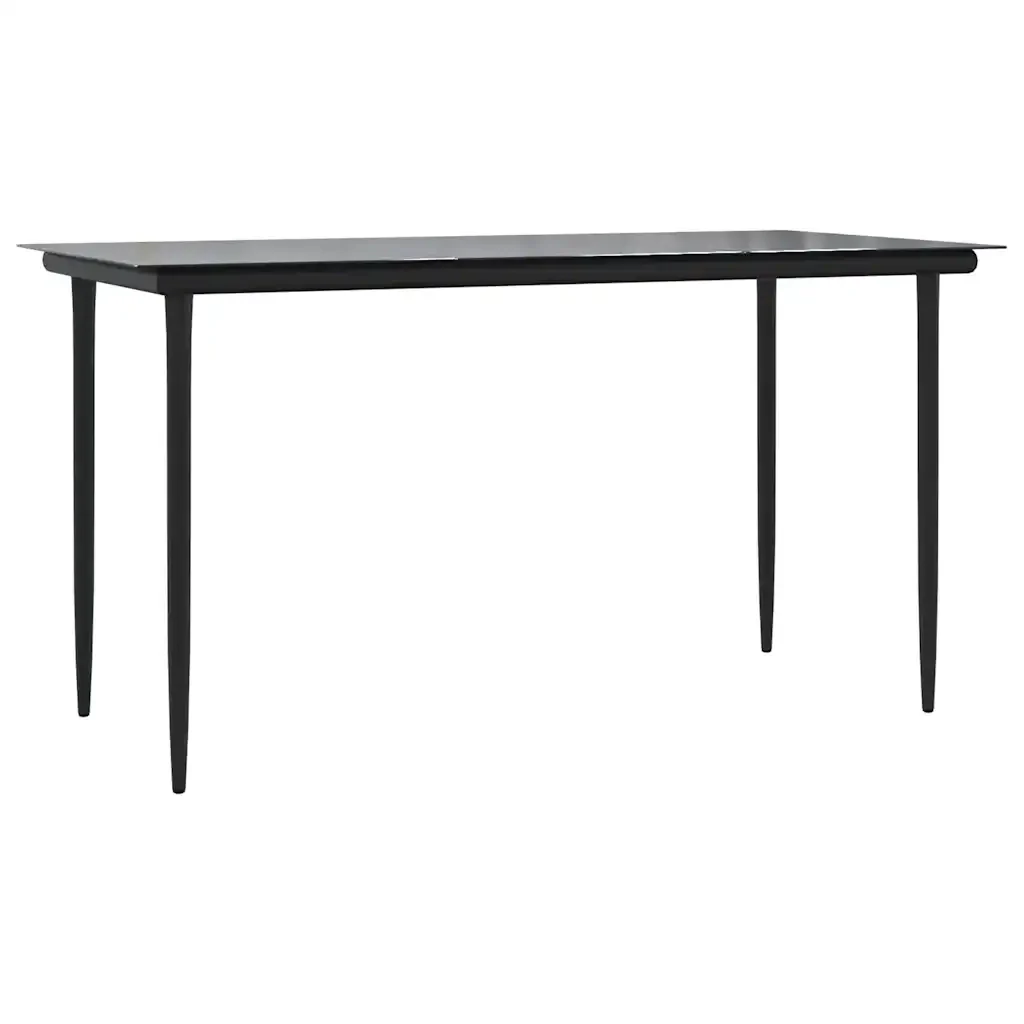 Set da Pranzo da Giardino 7 pz Nero in Textilene e Acciaio 3187038 - Image 6