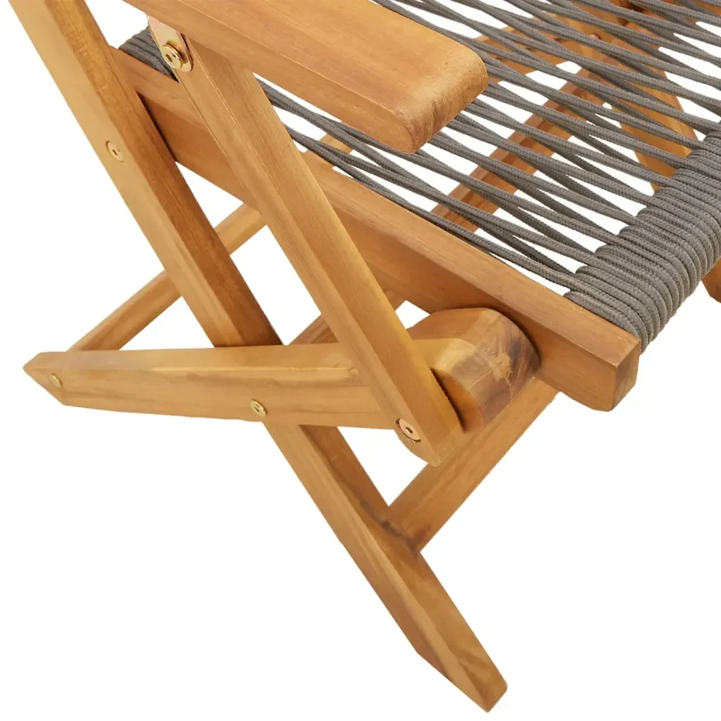 Set da Pranzo da Giardino 7 pz Polipropilene e Legno Massello 3281710 - Image 9
