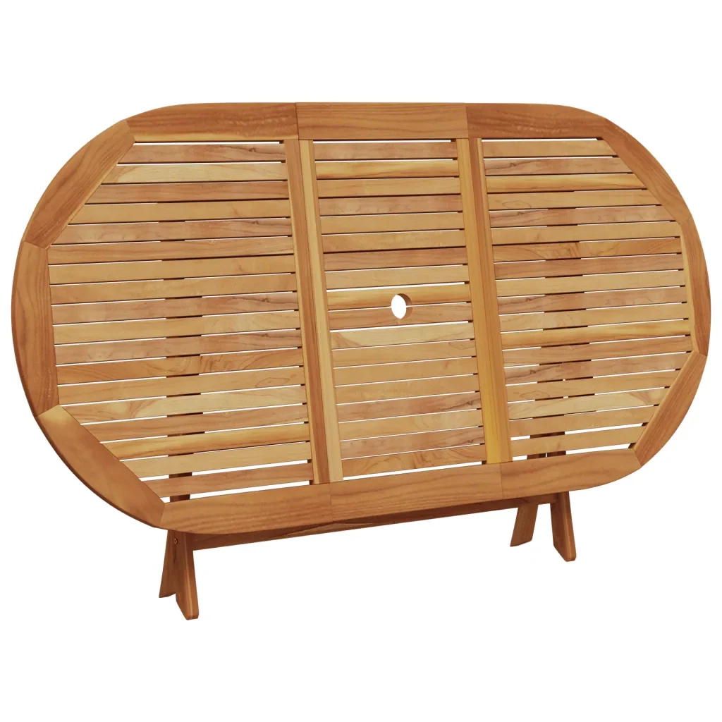 Set da Pranzo da Giardino 7 pz Tortora Tessuto e Legno Massello 3281714 - Image 8