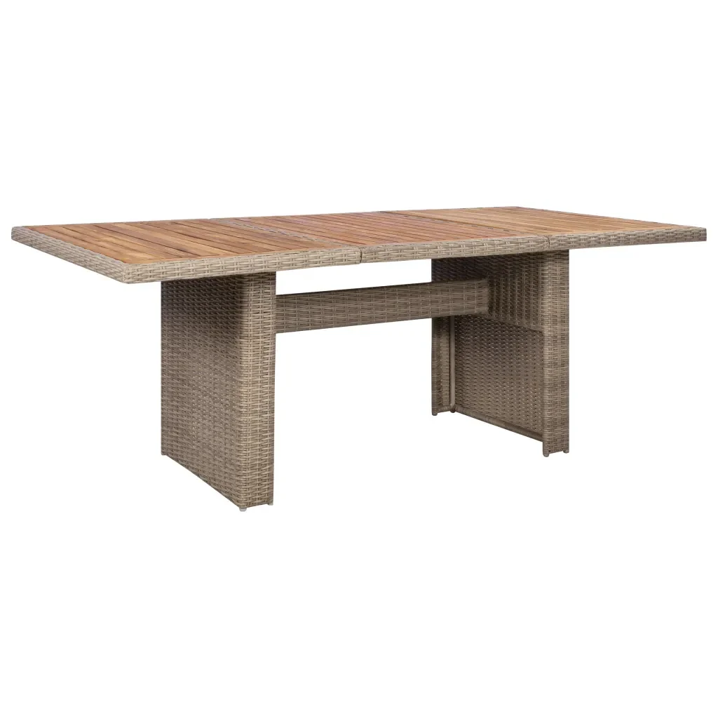 Set da Pranzo da Giardino 9 pz con Cuscini in Polyrattan 3057815 - Image 4