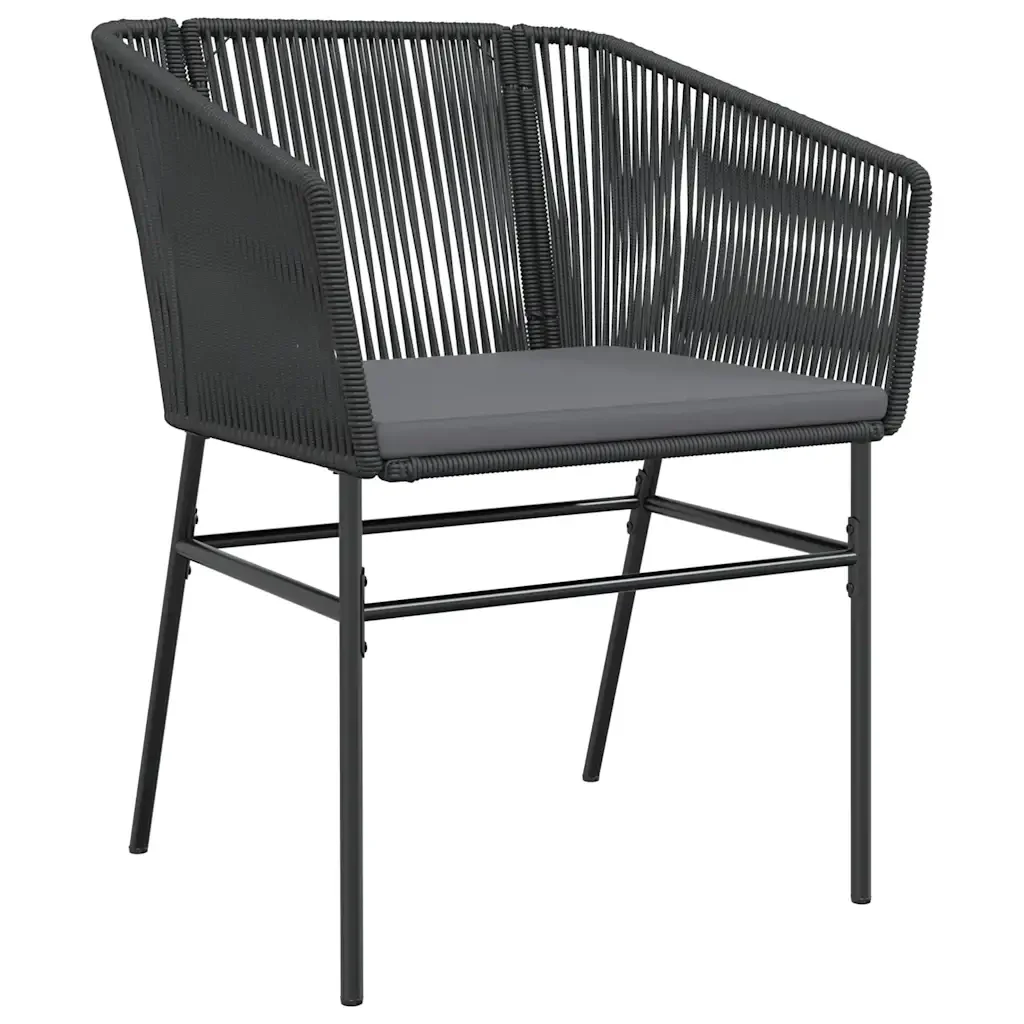 Set da Pranzo da Giardino con Cuscini 5 pz Polyrattan Vetro 3334516 - Image 4