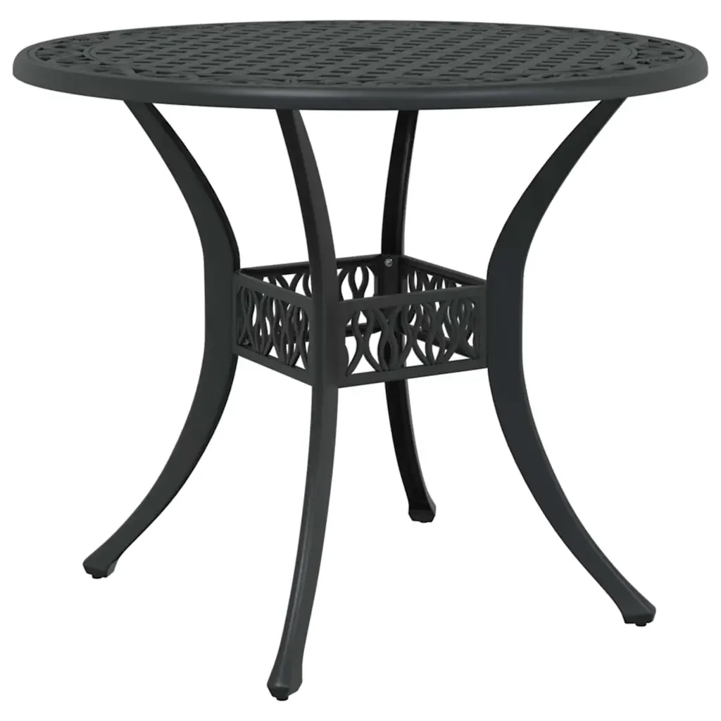 Set da Pranzo per Giardino 5 pcs Nero Alluminio 3334685 - Image 6