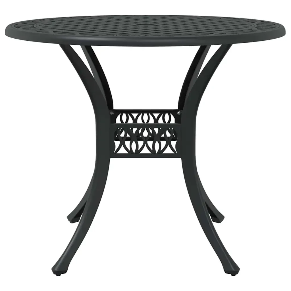 Set da Pranzo per Giardino 5 pcs Nero Alluminio 3334685 - Image 8