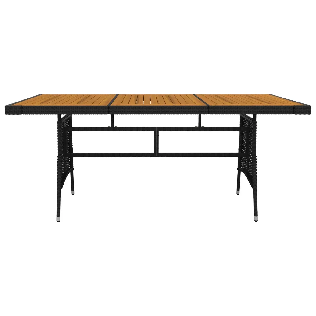 Set da Pranzo per Esterni 7 pz in Polyrattan Nero 3120108 - Image 7