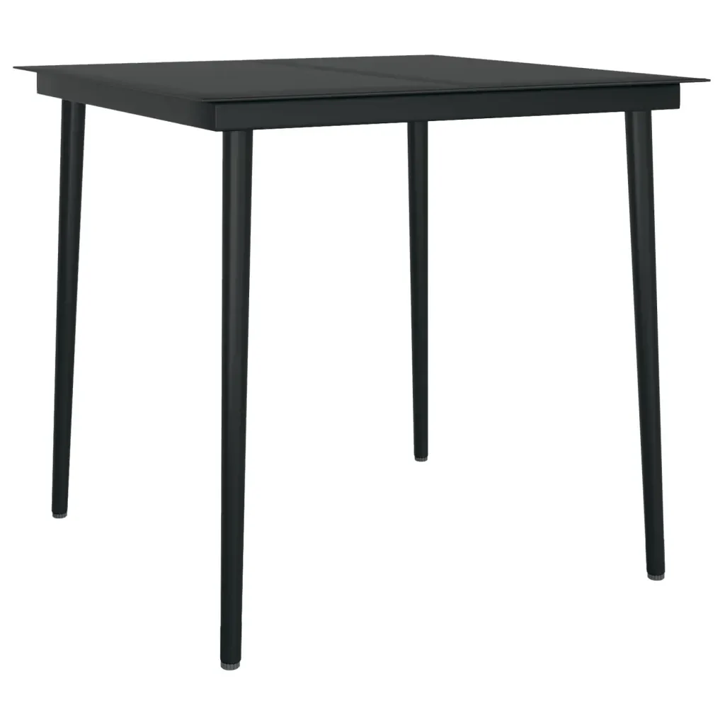 Set da Pranzo per Giardino 3 pz con Cuscini Polyrattan e Vetro 3099751 - Image 5