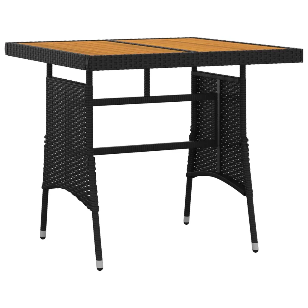 Set da Pranzo per Giardino 3 pz in Polyrattan Nero 3120088 - Image 6