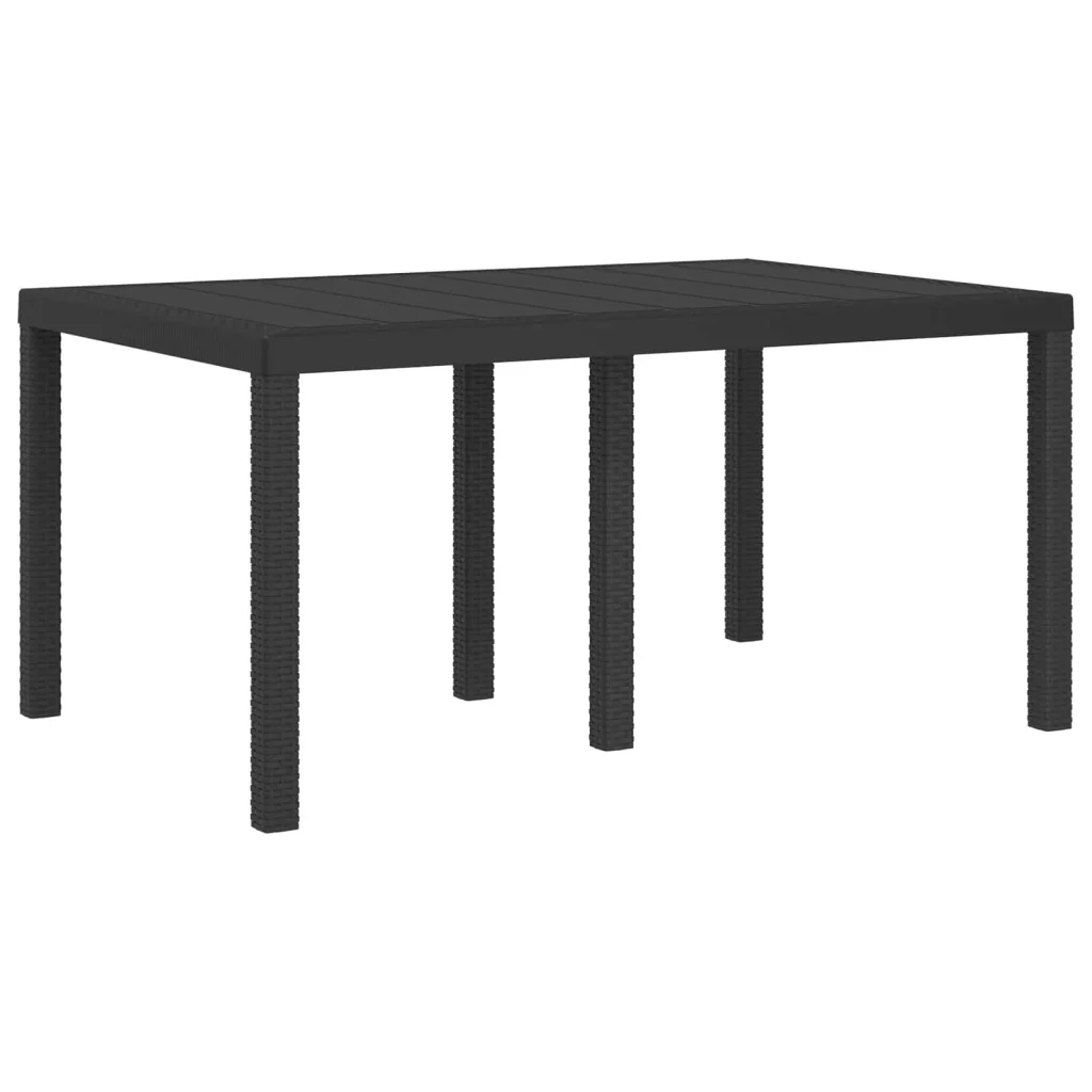 Set da Pranzo per Giardino 5 pcs Antracite e Tortora PP 3430057 - Image 5