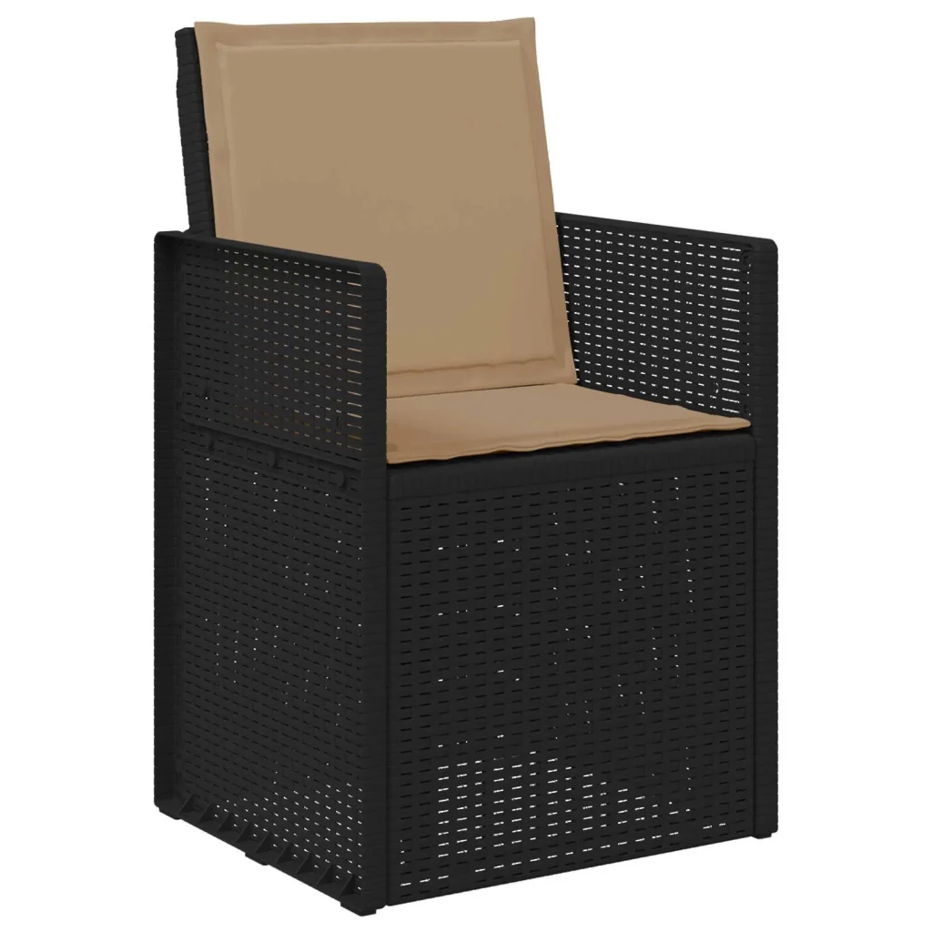Set da Pranzo per Giardino 5 pcs Antracite e Tortora PP 3430057 - Image 6