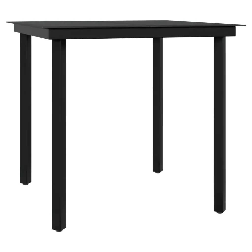 Set da Pranzo da Giardino 5 pz con Cuscini Grigio e Nero 3099336 - Image 6