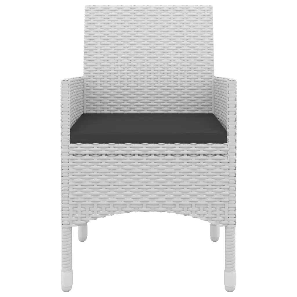 Set da Pranzo per Giardino 5 pz con Cuscini Polyrattan e Vetro 3099746 - Image 4