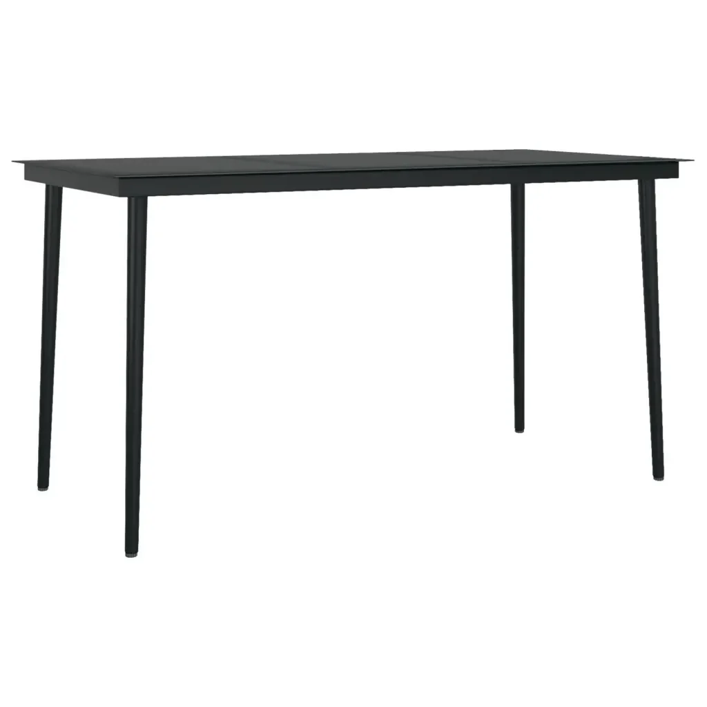 Set da Pranzo per Giardino 5 pz con Cuscini Polyrattan e Vetro 3099747 - Image 5
