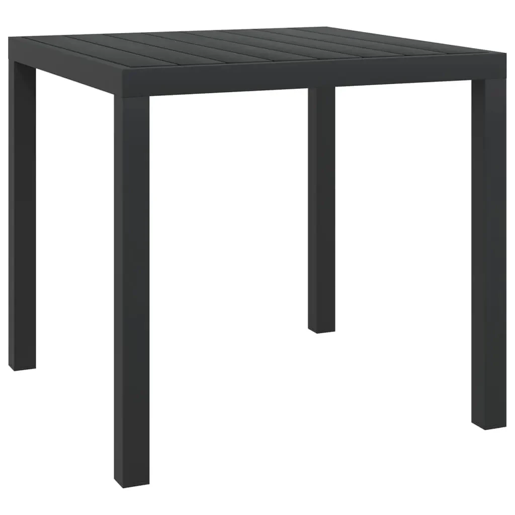 Set da Pranzo per Giardino 5 pz con Cuscini Polyrattan Grigio - Image 7