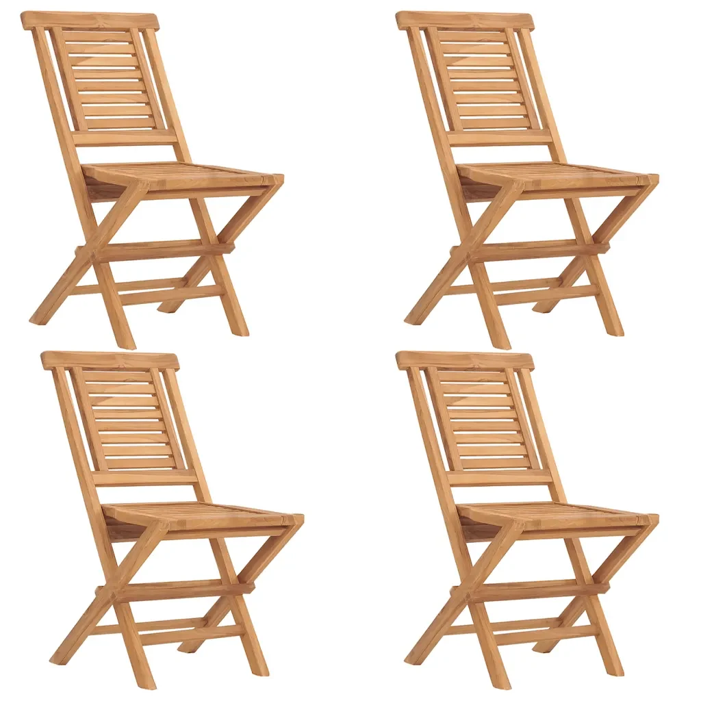 Set da Pranzo per Giardino 5 pz in Legno Massello di Teak 3155016 - Image 3