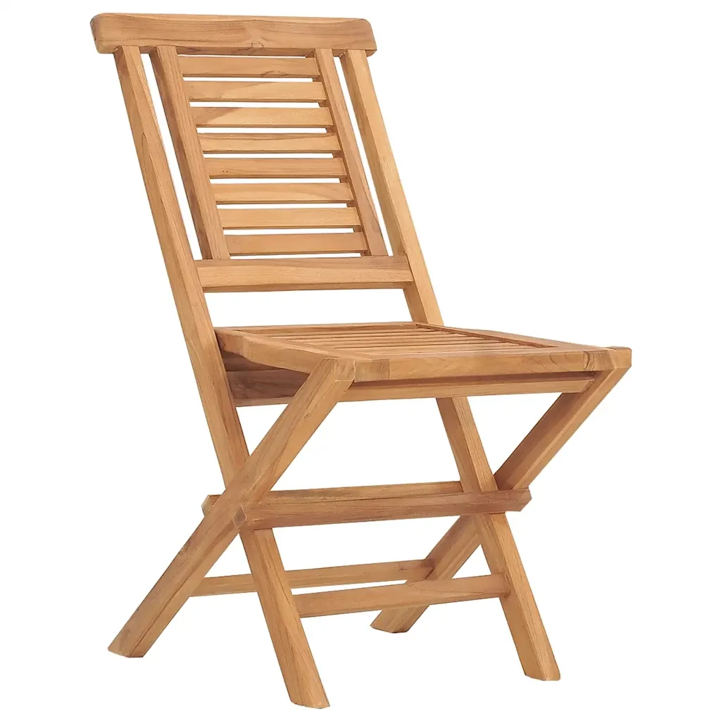Set da Pranzo per Giardino 5 pz in Legno Massello di Teak 3155016 - Image 4