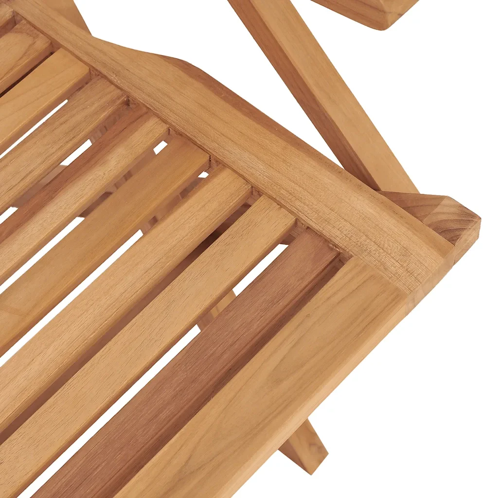 Set da Pranzo per Giardino 5 pz in Legno Massello di Teak 3155017 - Image 6