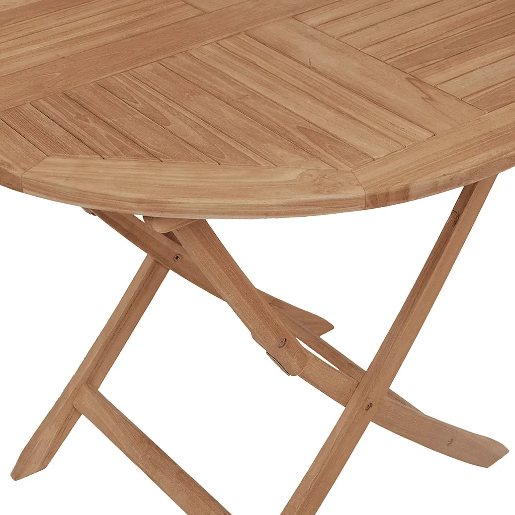 Set da Pranzo per Giardino 5 pz in Legno Massello di Teak 3155017 - Image 7