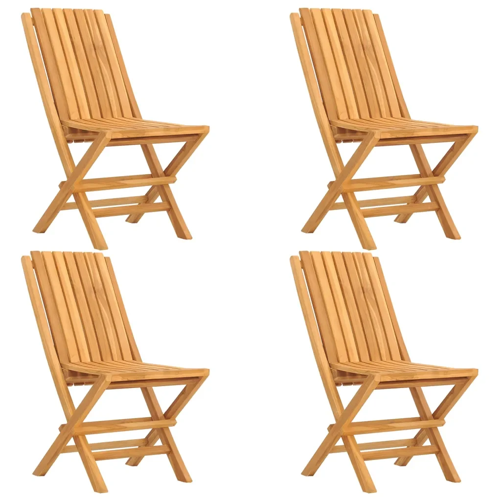 Set da Pranzo per Giardino 5 pz in Legno Massello di Teak 3155018 - Image 3