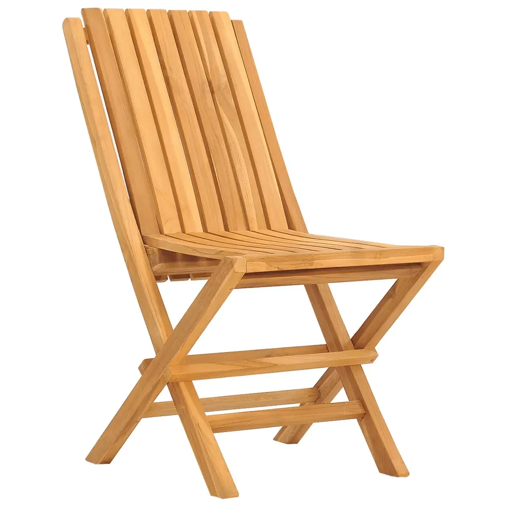 Set da Pranzo per Giardino 5 pz in Legno Massello di Teak 3155018 - Image 4