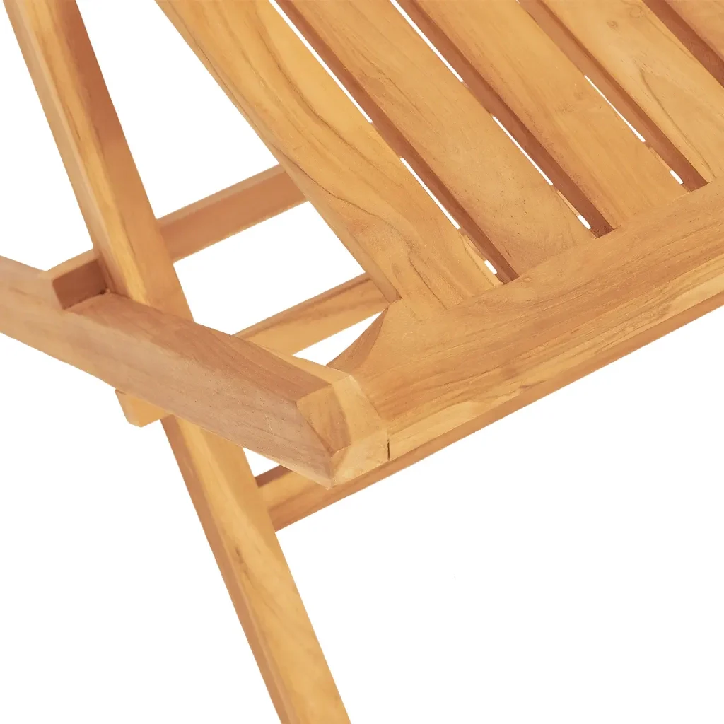 Set da Pranzo per Giardino 5 pz in Legno Massello di Teak 3155018 - Image 5
