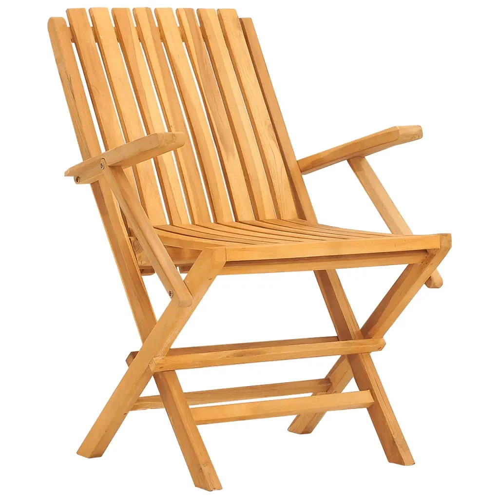 Set da Pranzo per Giardino 5 pz in Legno Massello di Teak 3155019 - Image 4