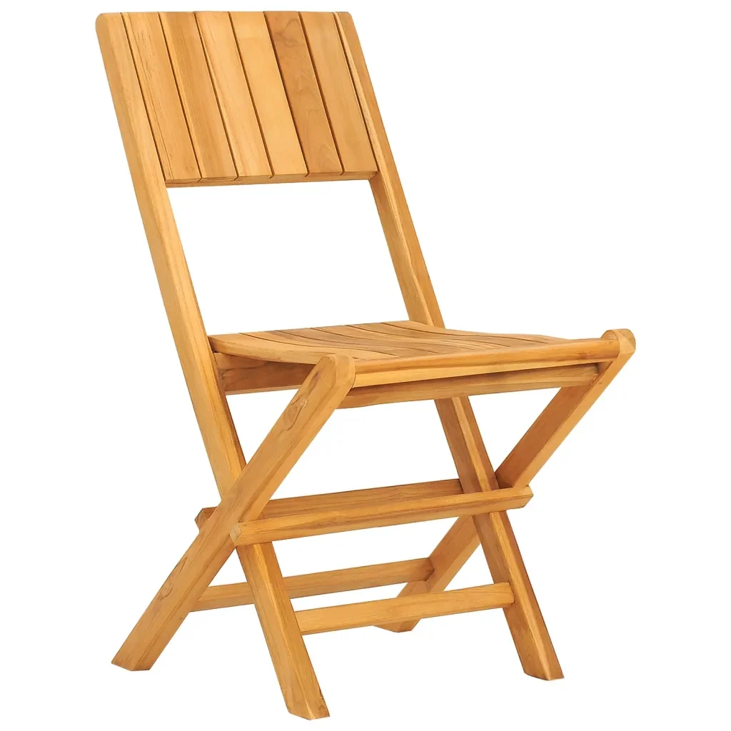 Set da Pranzo per Giardino 5 pz in Legno Massello di Teak 3155020 - Image 4