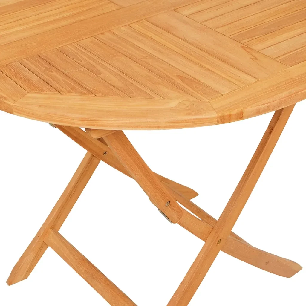 Set da Pranzo per Giardino 5 pz in Legno Massello di Teak 3155020 - Image 7