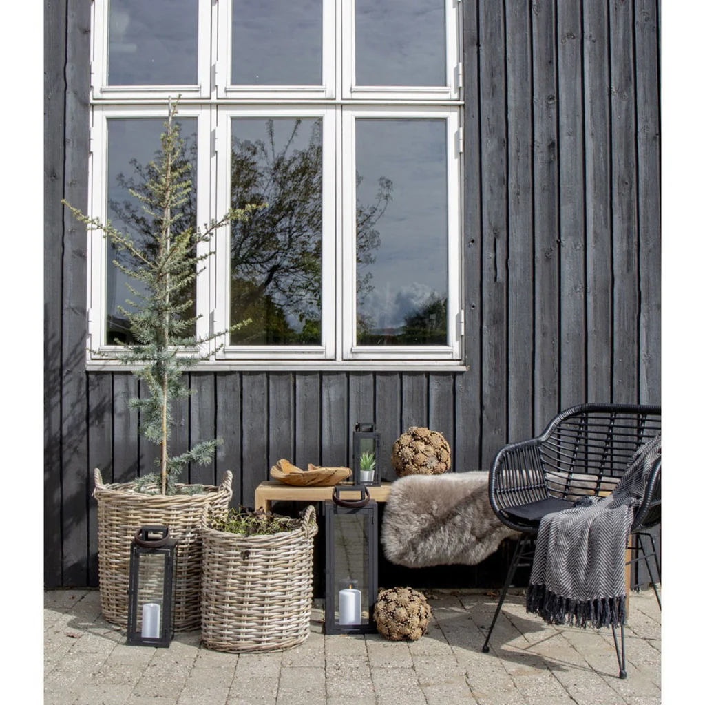 Set di 2 cesti Indo in rattan kubu naturale - misure assortite - Image 4