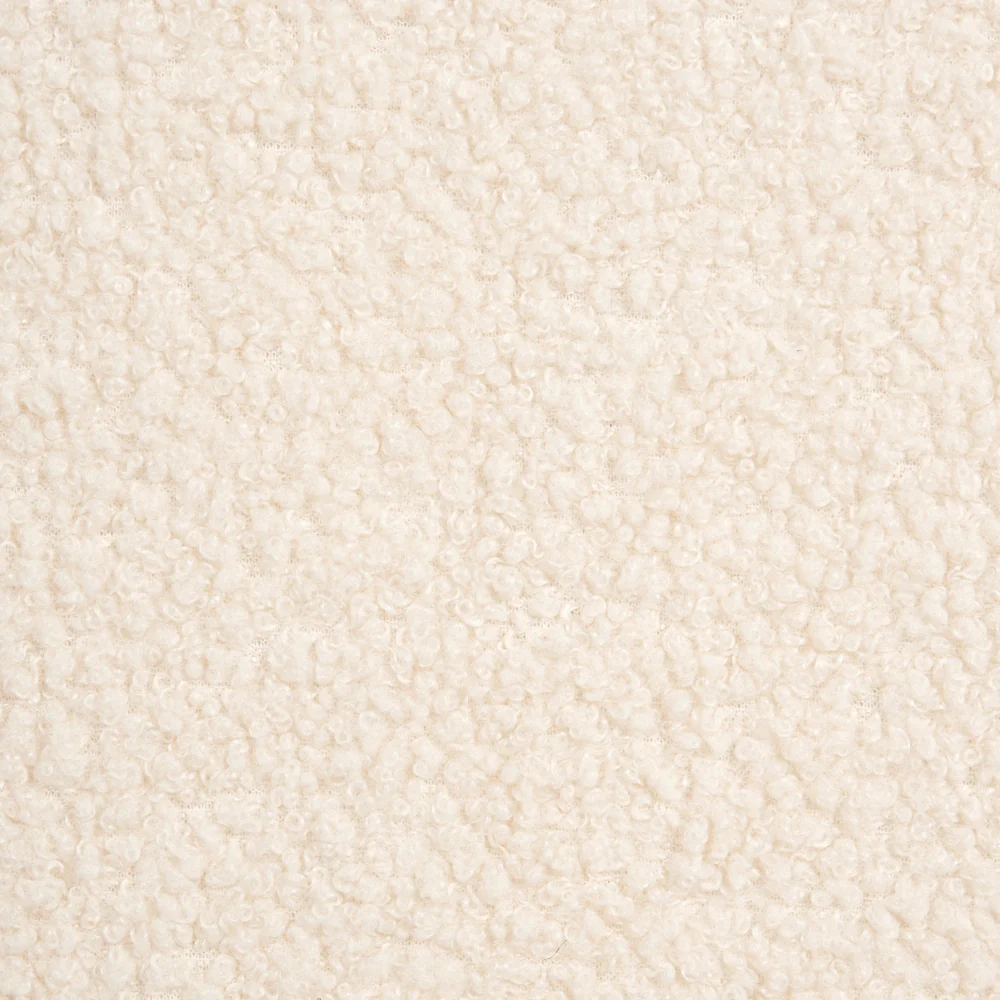 Set di 2 sedie da pranzo con rivestimento in bouclé beige chiaro e gambe in ferro stile retrò - Image 10