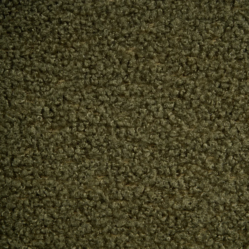 Set di 2 sedie da pranzo con rivestimento in bouclé verde e gambe in ferro stile retrò - Image 10