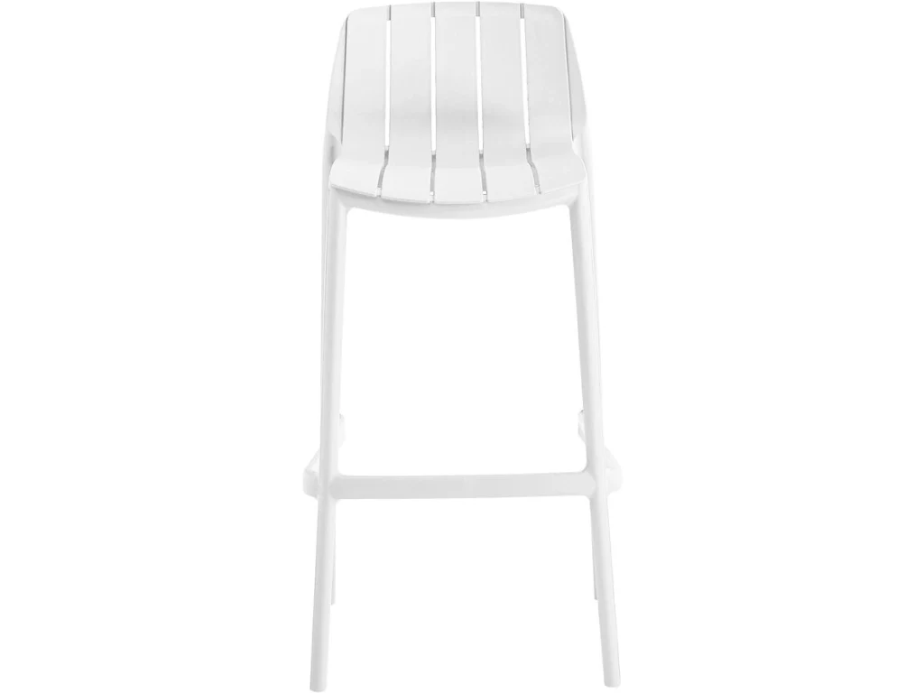 Set di 2 seggioloni da giardino impilabili "Vaena" - Bianco - Image 4