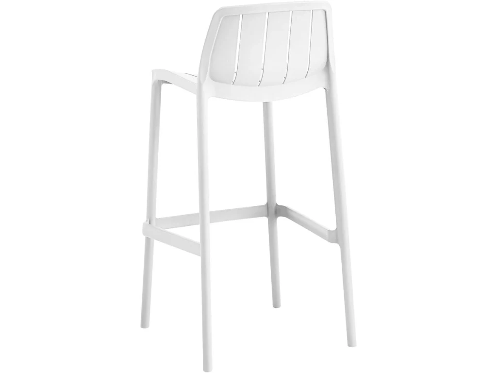 Set di 2 seggioloni da giardino impilabili "Vaena" - Bianco - Image 5