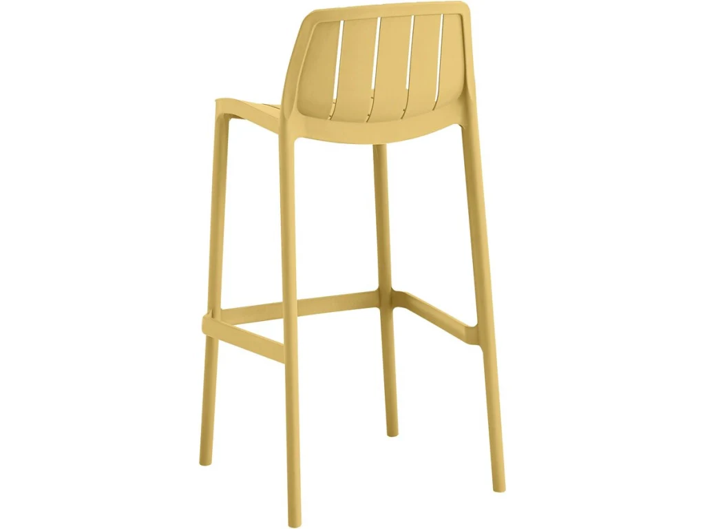 Set di 2 seggioloni da giardino impilabili "Vaena" - Giallo - Image 5