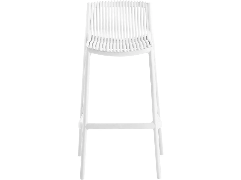 Set di 2 seggioloni impilabili in plastica "Néora" - Bianco - Image 4